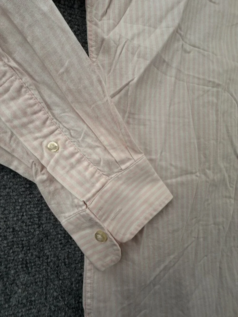 Vineyard Vines Slim Fit Whale Shirt Men Small Pink Striped Cotton Button Up
